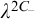 lamda Superscript 2 upper C Super Subscript minus