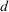 Superscript d