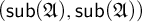 left parenthesis s u b left parenthesis German upper A right parenthesis comma s u b left parenthesis German upper A right parenthesis right parenthesis