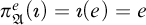 pi Subscript German upper A Superscript e Baseline left parenthesis modifying above dotless i right parenthesis equals modifying above dotless i left parenthesis e right parenthesis equals e