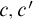 c comma c prime