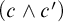left parenthesis c and c prime right parenthesis