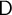 sans serif upper D
