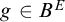 g element of upper B Superscript upper E
