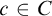 c element of upper C