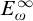 upper E Subscript omega Superscript infinity