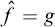 ModifyingAbove f With caret equals g
