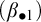 left parenthesis beta Subscript bullet 1 Baseline right parenthesis