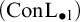 left parenthesis upper C o n upper L Subscript bullet 1 Baseline right parenthesis