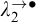 lamda 2 Superscript right arrow bullet