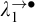 lamda 1 Superscript right arrow bullet