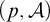 left parenthesis p comma backslash cal upper A right parenthesis
