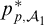 p Subscript p comma backslash cal upper A Sub Subscript 1 Subscript Superscript asterisk