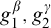 g 1 Superscript beta Baseline comma g 2 Superscript gamma
