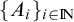 left brace upper A Subscript i Baseline right brace Subscript i element of upper I backslash exclamation mark upper N