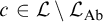 c element of script upper L divided by upper L Subscript upper A b