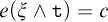 e of open parenthesis psi logical and t close parenthesis equals c