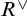 R superscript vee