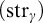 left parenthesis s t r Subscript gamma Baseline right parenthesis