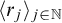 Open angle bracket r sub j close angle bracket sub j in N.