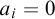 a Subscript i Baseline equals 0