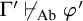 upper Gamma prime ̸ right tack Subscript upper A b Baseline phi prime