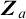 upper Z Subscript a