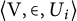 left angle bracket normal upper V comma element of comma upper U Subscript i Baseline right angle bracket