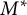 upper M Superscript asterisk