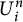 upper U Subscript i Superscript n