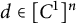 d element of upper C Superscript 1 Baseline Superscript n