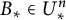 upper B Subscript asterisk Baseline element of upper U Subscript asterisk Superscript n