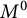 upper M Superscript 0