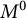 upper M Superscript 0
