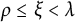 rho less than or equals xi less than lamda