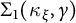 upper Sigma 1 left parenthesis kappa Subscript xi Baseline comma gamma right parenthesis