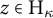z element of upper H Subscript kappa