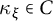 kappa Subscript xi Baseline element of upper C