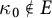 kappa 0 not an element of upper E