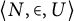 left angle bracket upper N comma element of comma upper U right angle bracket