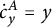 ̇ c Subscript y Superscript upper A Baseline equals y