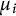 mu Subscript i