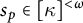s Subscript p Baseline element of kappa Superscript less than omega