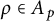 rho element of upper A Subscript p