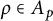 rho element of upper A Subscript p