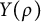 upper Y left parenthesis rho right parenthesis
