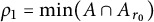 rho 1 equals min Underscript upper A Endscripts intersection upper A Subscript r 0 Baseline right parenthesis