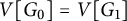upper V upper G 0 equals upper V upper G 1