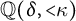 double struck upper Q left parenthesis delta comma less than kappa right parenthesis