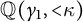 double struck upper Q left parenthesis gamma 1 comma less than kappa right parenthesis